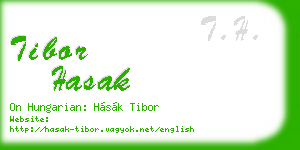 tibor hasak business card